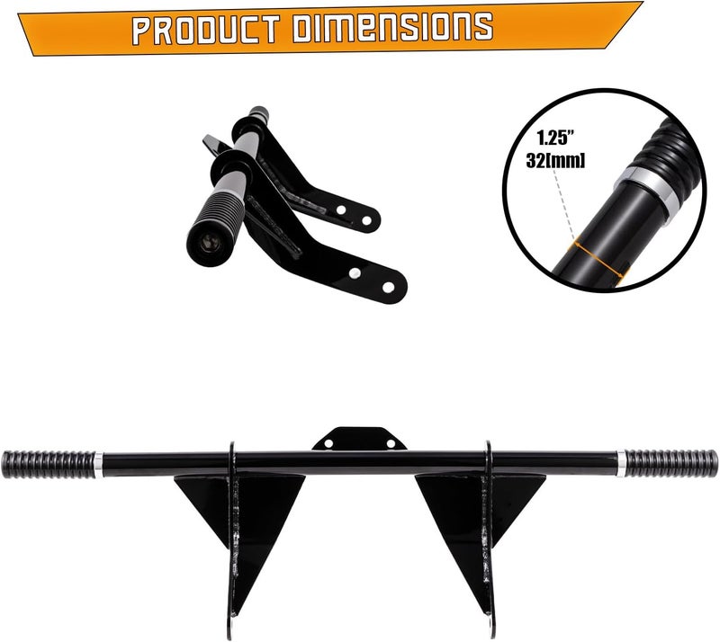 Kinglemc Flat-Out Bar Crash Bar Engine Guard Highway Freeway Bar for Harley Davidson Dyna Fat Bob Low Rider Street Bob Wide Glide Switchback Super Glide Custom 2006-2017 (Gloss Black) - Image 5
